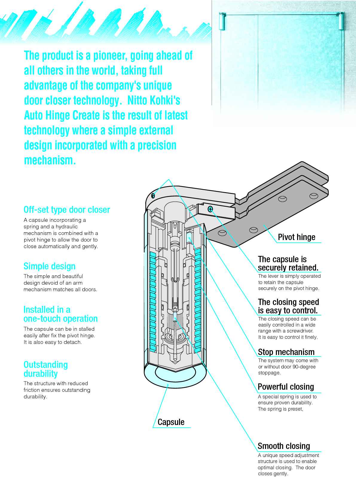 Concealed Door Closer Nhn Door Closer